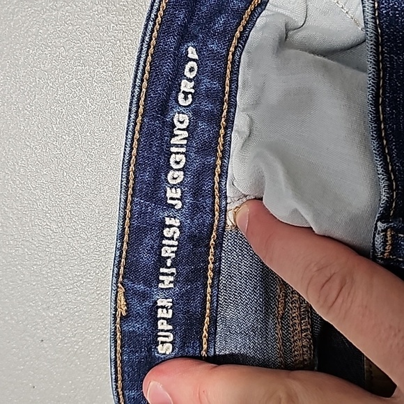 American Eagle size 0 super stretch high rise cropped jeggings - Picture 7 of 8